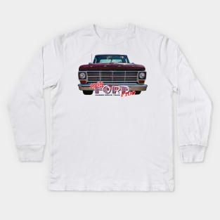 1969 Ford F100 Ranger Pickup Truck Kids Long Sleeve T-Shirt